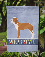Load image into Gallery viewer, Spanish Hound Welcome Garden Flag - Outdoor Decorative Yard Flag BB5495GF