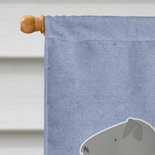 Load image into Gallery viewer, Kerry Blue Terrier Welcome Flag Canvas House Size BB5496CHF
