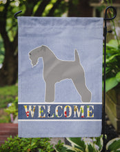 Load image into Gallery viewer, Kerry Blue Terrier Welcome Garden Flag - Outdoor Decorative Yard Flag BB5496GF