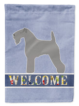 Load image into Gallery viewer, Kerry Blue Terrier Welcome Garden Flag - Outdoor Decorative Yard Flag BB5496GF