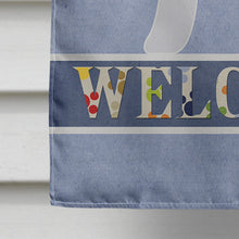 Load image into Gallery viewer, Bedlington Terrier Welcome Flag Canvas House Size BB5498CHF