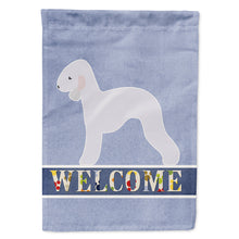 Load image into Gallery viewer, Bedlington Terrier Welcome Flag Canvas House Size BB5498CHF