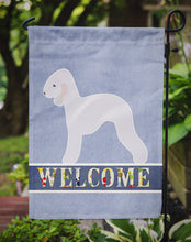 Load image into Gallery viewer, Bedlington Terrier Welcome Garden Flag - Outdoor Decorative Yard Flag BB5498GF
