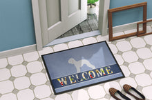Load image into Gallery viewer, Bedlington Terrier Welcome Doormat - 18x27 Decorative Floor Mat – Indoor/Outdoor Rug with Artistic Flair BB5498MAT