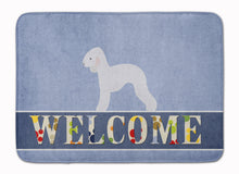 Load image into Gallery viewer, Bedlington Terrier Welcome Machine Washable Memory Foam Mat BB5498RUG