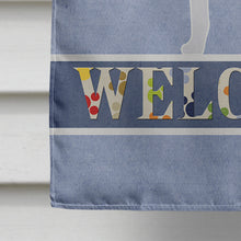 Load image into Gallery viewer, American Foxhound Welcome Flag Canvas House Size BB5502CHF