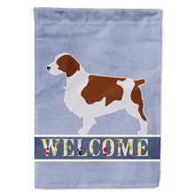 Load image into Gallery viewer, Welsh Springer Spaniel Welcome Flag Canvas House Size BB5504CHF