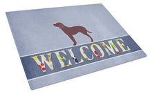 Load image into Gallery viewer, American Water Spaniel Welcome Glass Cutting Boards – Durable, Decorative Kitchen Art Large BB5505LCB