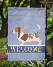 Load image into Gallery viewer, Basset Hound Welcome Garden Flag - Outdoor Decorative Yard Flag BB5506GF