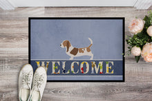 Load image into Gallery viewer, Basset Hound Welcome Doormat - 18x27 Decorative Floor Mat – Indoor/Outdoor Rug with Artistic Flair BB5506MAT