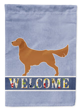 Load image into Gallery viewer, Golden Retriever Welcome Flag Canvas House Size BB5508CHF
