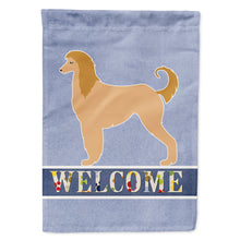 Load image into Gallery viewer, Afghan Hound Welcome Flag Canvas House Size BB5510CHF