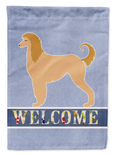 Load image into Gallery viewer, Afghan Hound Welcome Garden Flag - Outdoor Decorative Yard Flag BB5510GF
