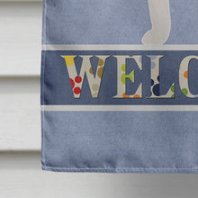 Load image into Gallery viewer, Jack Russell Terrier Welcome Flag Canvas House Size BB5511CHF