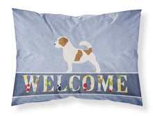 Load image into Gallery viewer, Jack Russell Terrier Welcome Fabric Standard Pillowcase – Artistic Decorative Front, White Back BB5511PILLOWCASE
