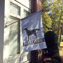 Load image into Gallery viewer, Black Labrador Retriever Welcome Flag Canvas House Size BB5512CHF