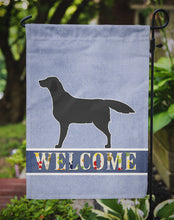 Load image into Gallery viewer, Black Labrador Retriever Welcome Garden Flag - Outdoor Decorative Yard Flag BB5512GF