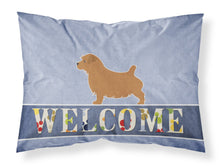 Load image into Gallery viewer, Norfolk Terrier Welcome Fabric Standard Pillowcase – Artistic Decorative Front, White Back BB5513PILLOWCASE