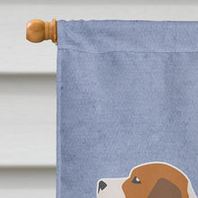 Load image into Gallery viewer, Beagle Welcome Flag Canvas House Size BB5514CHF