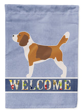 Load image into Gallery viewer, Beagle Welcome Flag Canvas House Size BB5514CHF