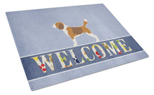 Load image into Gallery viewer, Beagle Welcome Glass Cutting Boards – Durable, Decorative Kitchen Art Large BB5514LCB