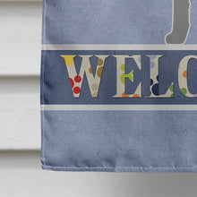 Load image into Gallery viewer, German Wirehaired Pointer Welcome Flag Canvas House Size BB5515CHF