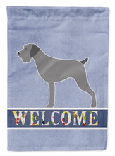 Load image into Gallery viewer, German Wirehaired Pointer Welcome Garden Flag - Outdoor Decorative Yard Flag BB5515GF