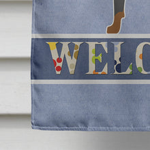 Load image into Gallery viewer, German Pinscher Welcome Flag Canvas House Size BB5517CHF