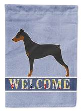 Load image into Gallery viewer, German Pinscher Welcome Garden Flag - Outdoor Decorative Yard Flag BB5517GF