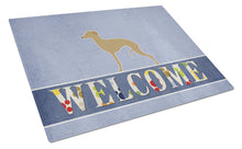 Load image into Gallery viewer, Italian Greyhound Welcome Glass Cutting Boards – Durable, Decorative Kitchen Art Large BB5518LCB