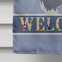 Load image into Gallery viewer, Bearded Collie Welcome Flag Canvas House Size BB5521CHF