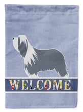 Load image into Gallery viewer, Bearded Collie Welcome Garden Flag - Outdoor Decorative Yard Flag BB5521GF