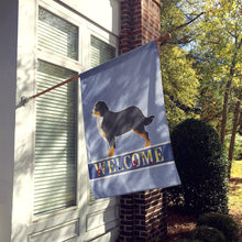 Load image into Gallery viewer, Bernese Mountain Dog Welcome Flag Canvas House Size BB5523CHF