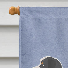 Load image into Gallery viewer, Bernese Mountain Dog Welcome Flag Canvas House Size BB5523CHF