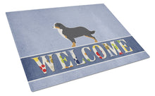 Load image into Gallery viewer, Bernese Mountain Dog Welcome Glass Cutting Boards – Durable, Decorative Kitchen Art Large BB5523LCB