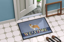Load image into Gallery viewer, Red Border Collie Welcome Doormat - 24x36 Decorative Floor Mat – Indoor/Outdoor Rug with Artistic Flair BB5526JMAT