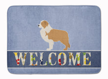 Load image into Gallery viewer, Red Border Collie Welcome Machine Washable Memory Foam Mat BB5526RUG