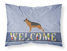 Load image into Gallery viewer, German Shepherd Welcome Fabric Standard Pillowcase – Artistic Decorative Front, White Back BB5528PILLOWCASE