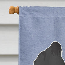 Load image into Gallery viewer, Briard Welcome Flag Canvas House Size BB5530CHF