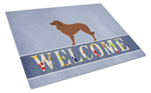 Load image into Gallery viewer, Portuguese Sheepdog Dog Welcome Glass Cutting Boards – Durable, Decorative Kitchen Art Large BB5535LCB