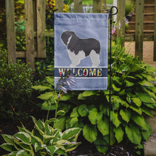 Load image into Gallery viewer, Polish Lowland Sheepdog Dog Welcome Garden Flag - Outdoor Decorative Yard Flag BB5536GF