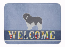 Load image into Gallery viewer, Polish Lowland Sheepdog Dog Welcome Machine Washable Memory Foam Mat BB5536RUG