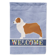 Load image into Gallery viewer, Australian Shepherd Dog Welcome Flag Canvas House Size BB5537CHF
