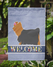 Load image into Gallery viewer, Yorkshire Terrier Yorkie Welcome Garden Flag - Outdoor Decorative Yard Flag BB5538GF
