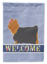 Load image into Gallery viewer, Yorkshire Terrier Yorkie Welcome Garden Flag - Outdoor Decorative Yard Flag BB5538GF
