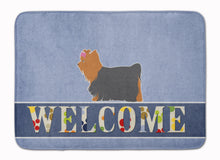 Load image into Gallery viewer, Yorkshire Terrier Yorkie Welcome Machine Washable Memory Foam Mat BB5538RUG