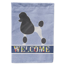 Load image into Gallery viewer, Poodle Welcome Flag Canvas House Size BB5543CHF