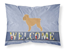 Load image into Gallery viewer, Brussels Griffon Welcome Fabric Standard Pillowcase – Artistic Decorative Front, White Back BB5544PILLOWCASE