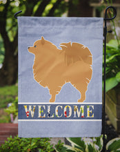 Load image into Gallery viewer, Pomeranian Welcome Garden Flag - Outdoor Decorative Yard Flag BB5546GF