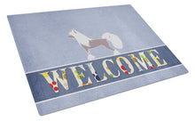 Load image into Gallery viewer, Chinese Crested Welcome Glass Cutting Boards – Durable, Decorative Kitchen Art Large BB5547LCB